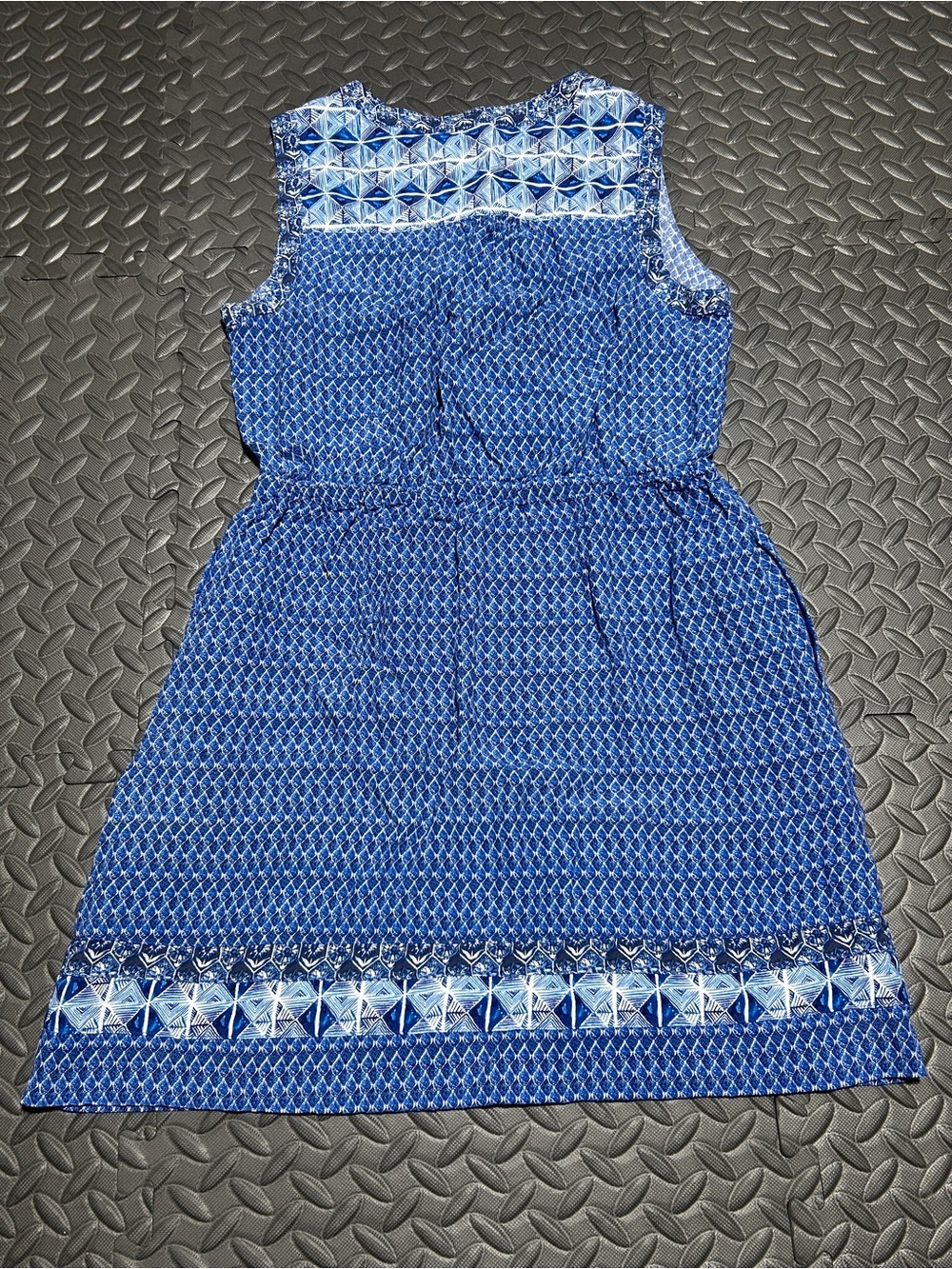 GAP Blue Sleeveless Printed Dress - Picture 2 of 9
